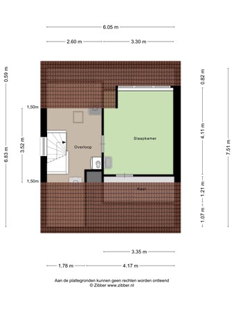 Floorplan - Albinonistraat 102, 5283 KT Boxtel